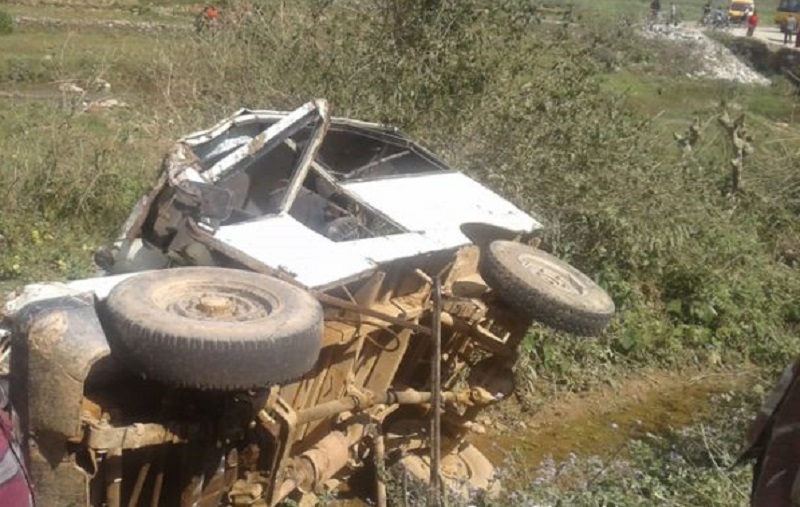 पाल्पामा जीप दुर्घटना हुँदा दुई जनाको मृत्यु, चालक घाइते