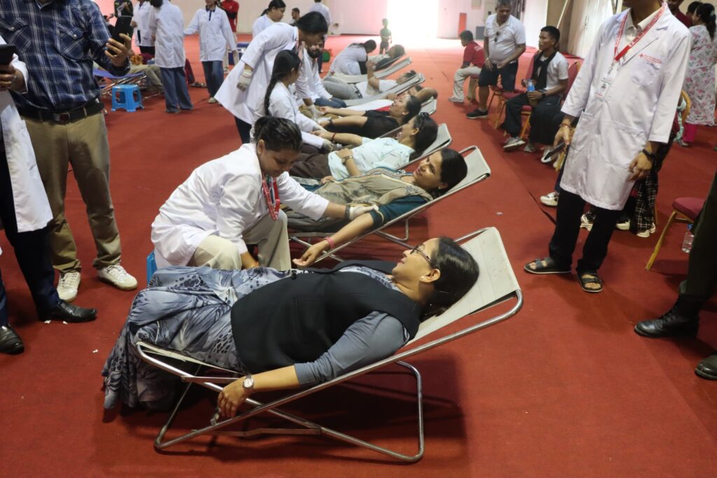 रगतको अभाव भएपछि रक्तदाता बढाउन रक्तदान महोत्सव