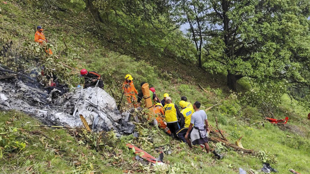 भारतको रुद्रप्रयाग-गौरीकुण्ड नजिकै हेलिकोप्टर दुर्घटना हुँदा सात जनाको मृत्यु