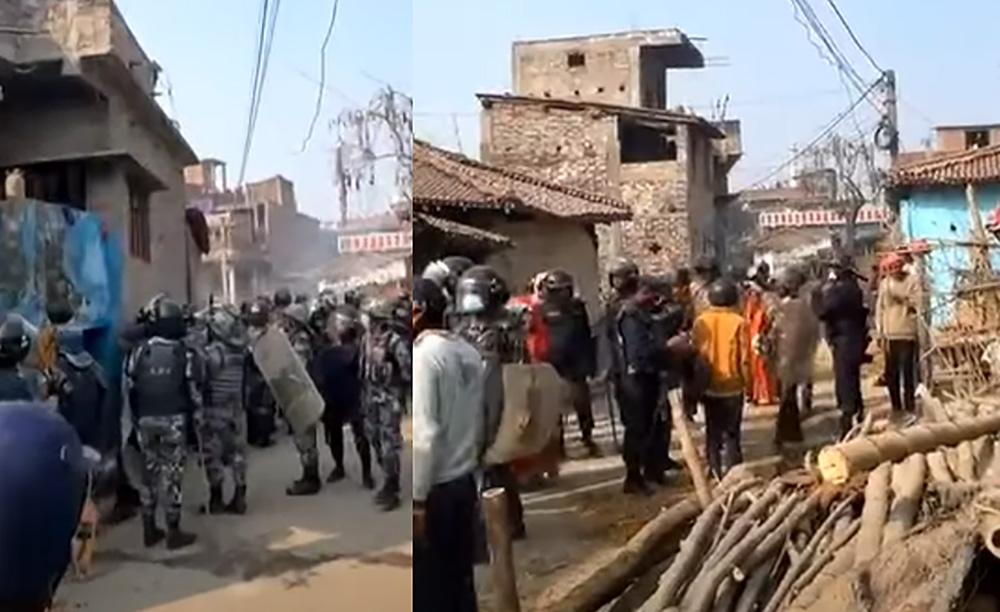 गौरमा दुई समुदायबीच झडप, अवस्था तनावग्रस्त